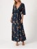 2023 Women's V-neck printed dress