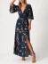2023 Women's V-neck printed dress