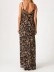 2023 Women's V-neck printed lace dress