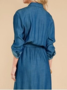 Alluring Style Sexy Slit Long Sleeve Maxi Dress