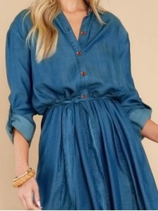 Alluring Style Sexy Slit Long Sleeve Maxi Dress