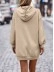 Autumn/Winter New Solid Hooded Loose Sleeve Dress