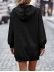 Autumn/Winter New Solid Hooded Loose Sleeve Dress