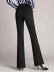 Black high-waisted flared pants