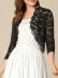 Black lace lace cardigan
