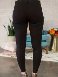 Black tights pencil pants