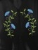 Black women's loose cotton linen embroidered shirt