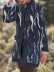 Blue coat with stand-up collar