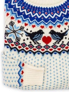 Blue winter sweater