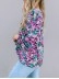 BOHO FLORAL PRINT V-NECK LONG SLEEVE BLOUSE