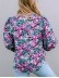BOHO FLORAL PRINT V-NECK LONG SLEEVE BLOUSE