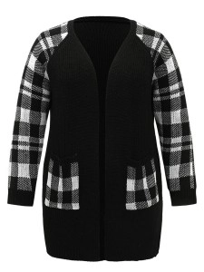 Cardigan with rotator sleeves