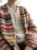 Casual colorful striped knitted cardigan
