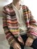 Casual colorful striped knitted cardigan
