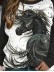 Casual contrasting horse print crew neck sweatshirt