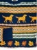 Casual dog pattern contrast sweater
