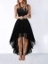 Casual hollow waist chiffon dress