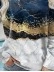 Casual long sleeved marble printed sweater