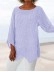 Casual long sleeved round neck striped printed shirt