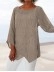 Casual long sleeved round neck striped printed shirt