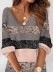 Casual Loose V Neck Geometric Dress