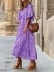 Casual Print Split Joint Straight Dresses