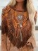 Casual Retro Western Print T-Shirt