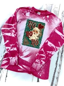 Casual Santa Claus print long-sleeved sweatshirt