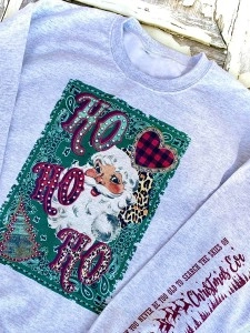 Casual Santa round neck sweatshirt