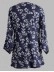 Casual V Neck 3/4 Sleeve Button Flowing Shirt Blouse