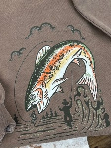 Casual Weekday Flyfishing Crewneck Sweatshirt