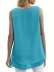Chiffon double hem casual vest