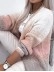 Colored casual long sleeved sweater cardigan