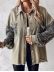 Contrast Sequin Raw Hem Shacket