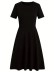 Crew neck pullover short sleeve knit dress