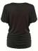 Crew neck pullover simple shoulder knit T-shirt top