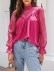 Decorative lace standing collar elegant shirt