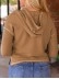 Drawstring Button Contrast Thread Casual Hoodie