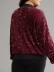 Elegant Burgundy beaded coat