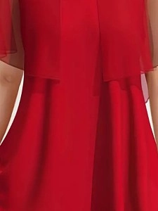 Elegant chiffon cape blouse for women