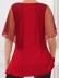 Elegant chiffon cape blouse for women