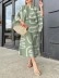 Elegant ladies printed batsleeve top half skirt suit