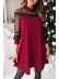 Elegant Patchwork Lace Mesh O Neck Dresses