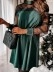 Elegant Patchwork Lace Mesh O Neck Dresses