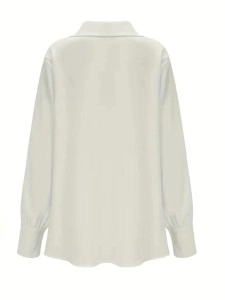 Elegant satin collar shirt