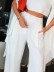Elegant simple exaggerated sleeve top pant suit