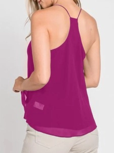 Elegant simple ladies chiffon suspenders