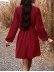Elegant V-neck long sleeved dress
