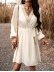 Elegant V-neck long sleeved dress