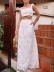 Embroidered vest top half skirt suit